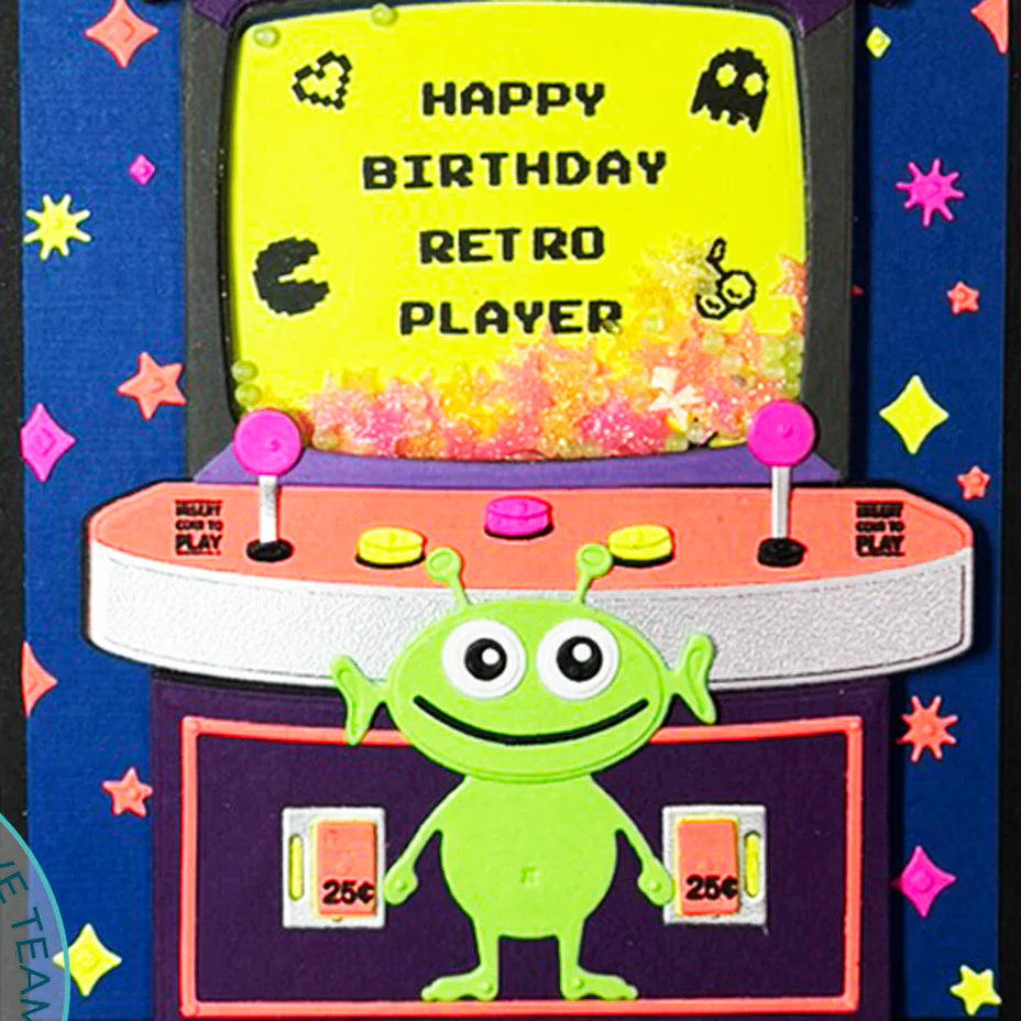 8-Bit Birthday Stamp + Die Set