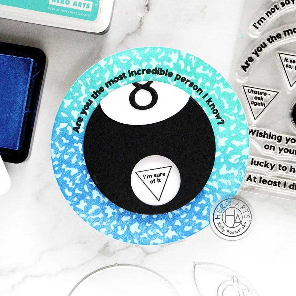 Interactive Eight-Ball Stamp + Die Set | Ralph Tyndall