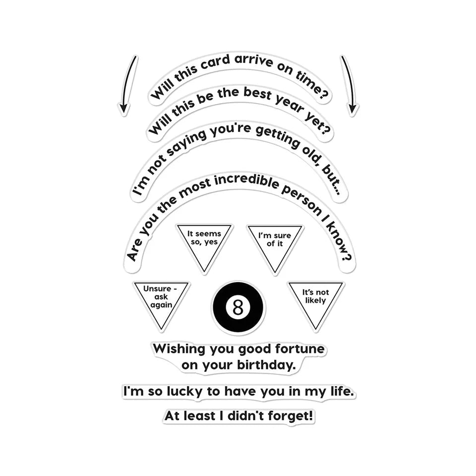 Interactive Eight-Ball Stamp + Die Set | Ralph Tyndall