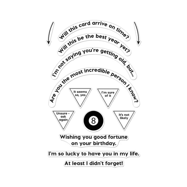 Interactive Eight-Ball Stamp + Die Set | Ralph Tyndall