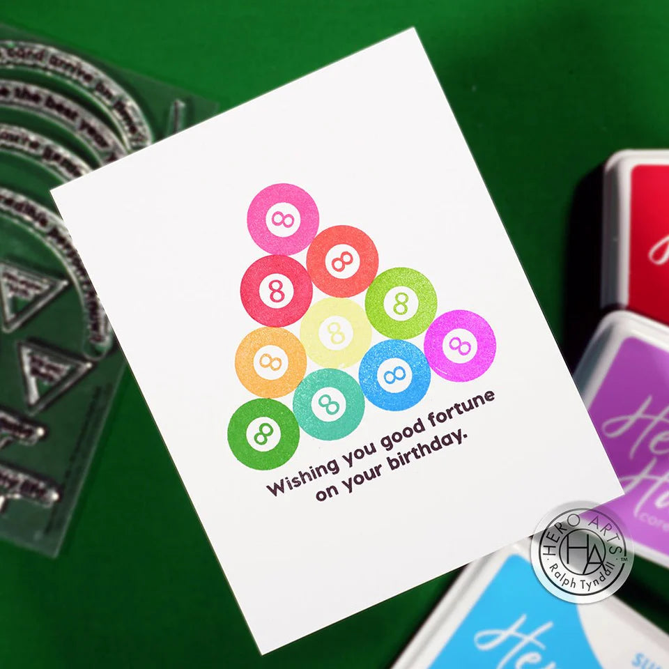 Interactive Eight-Ball Stamp + Die Set | Ralph Tyndall