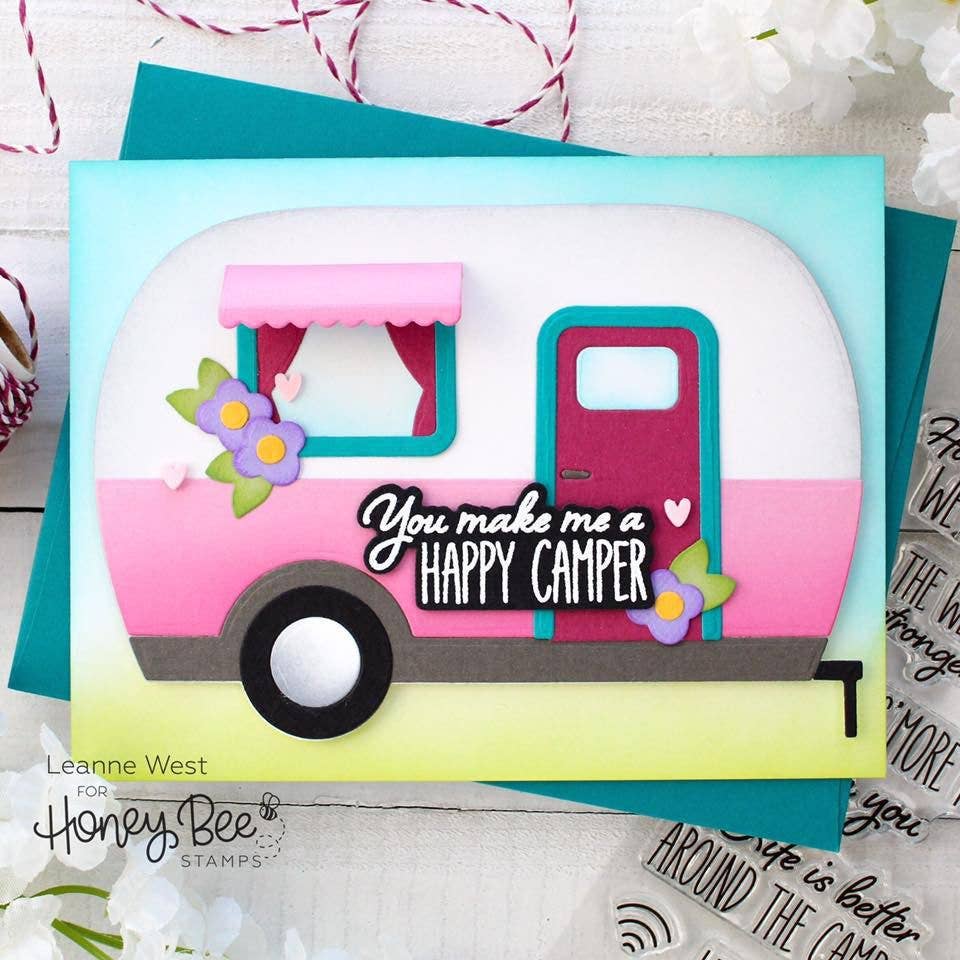 Camp Trailer Card Die Set