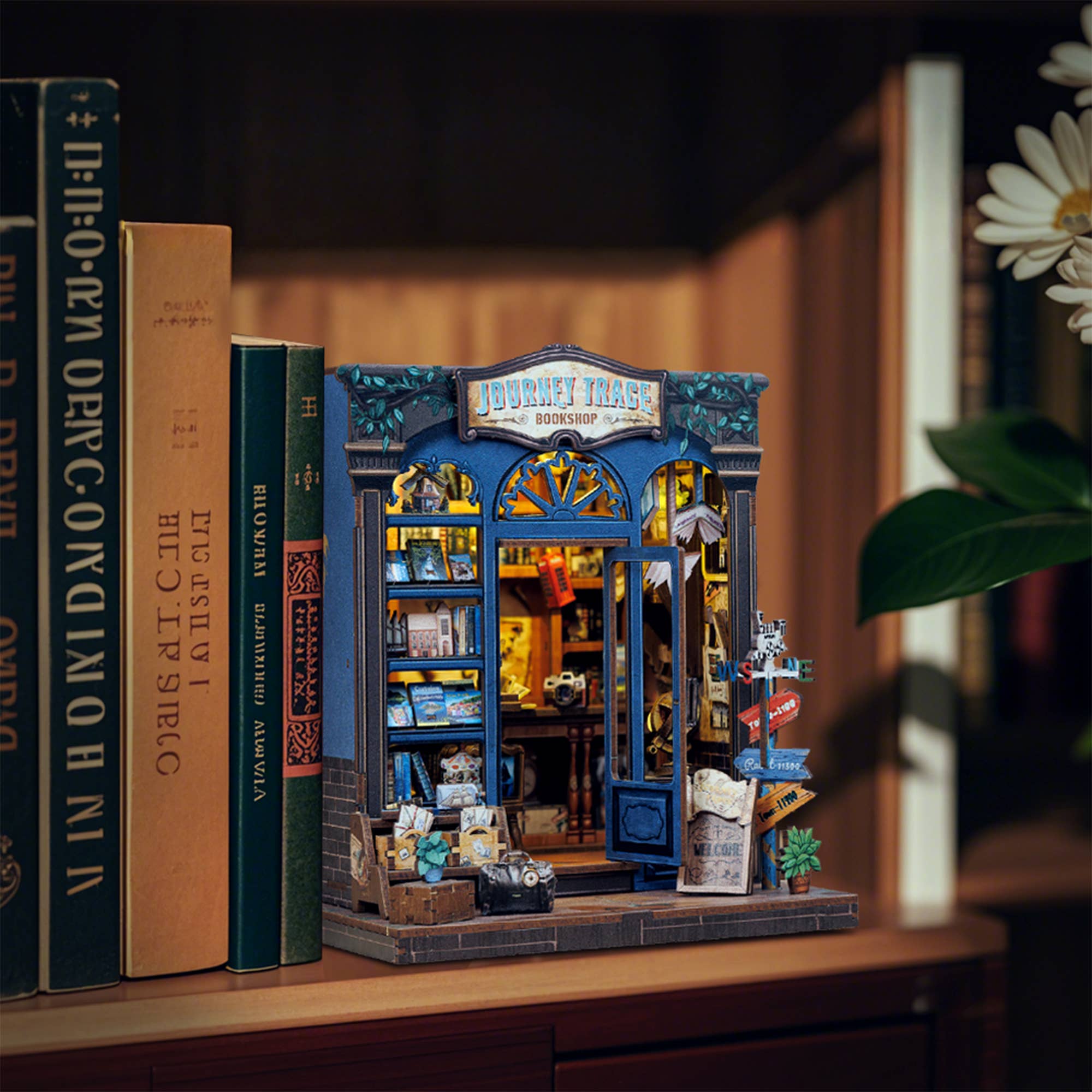 Journey Trace Bookshop Diorama Book Nook Kit
