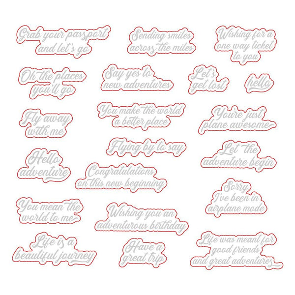 Plane Awesome Coordinating Die Set