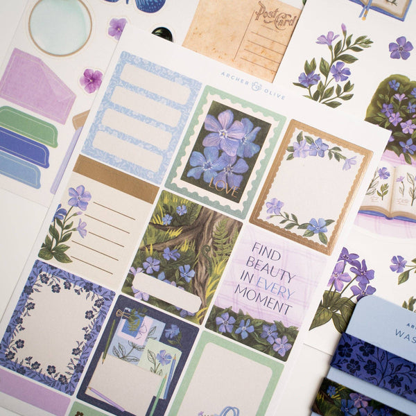 Wild Periwinkle Themed Stationery Kit