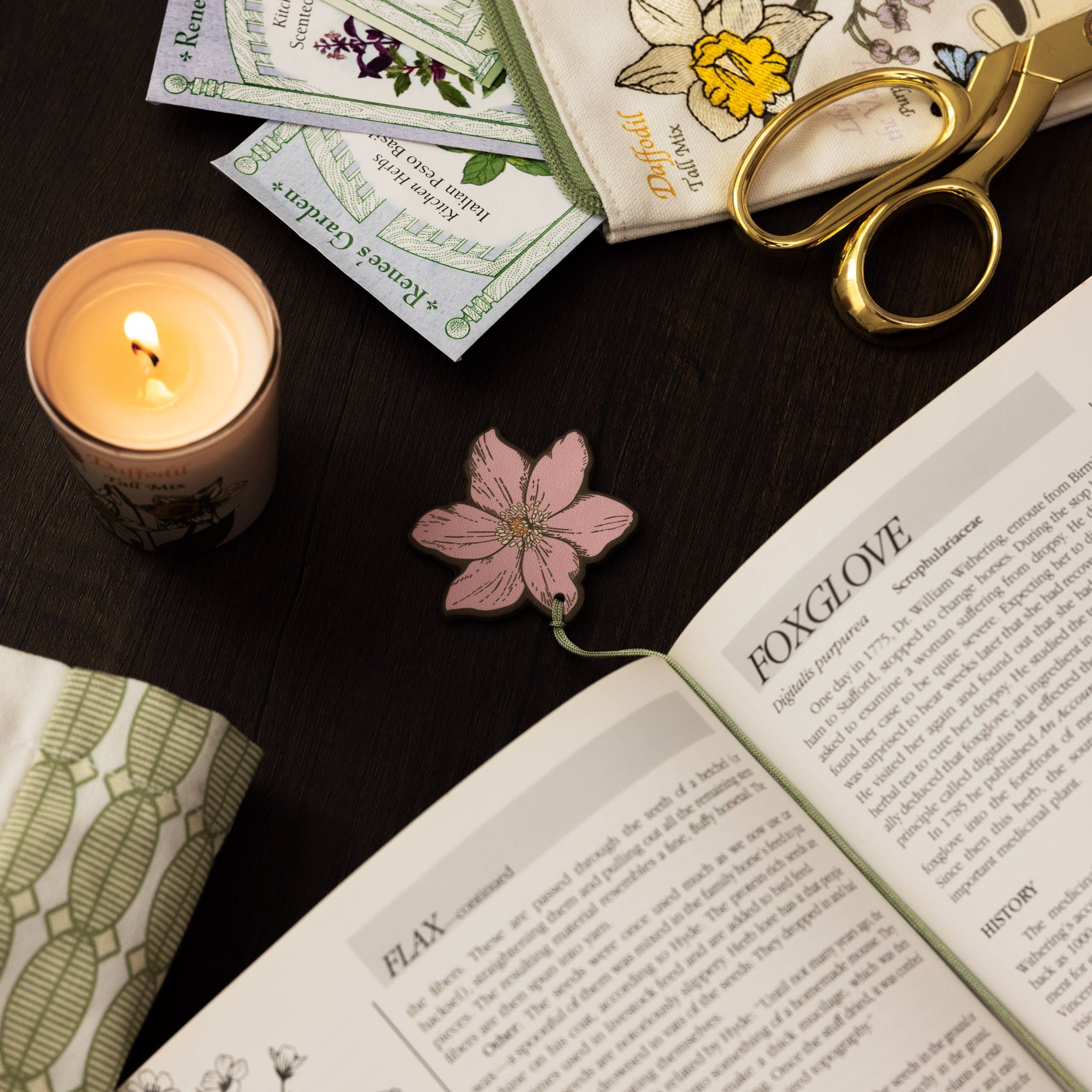 Wildflowers Tassel Bookmark Set