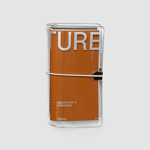 {coming soon!} Aperture Clear Vinyl Travel Notebook Cover
