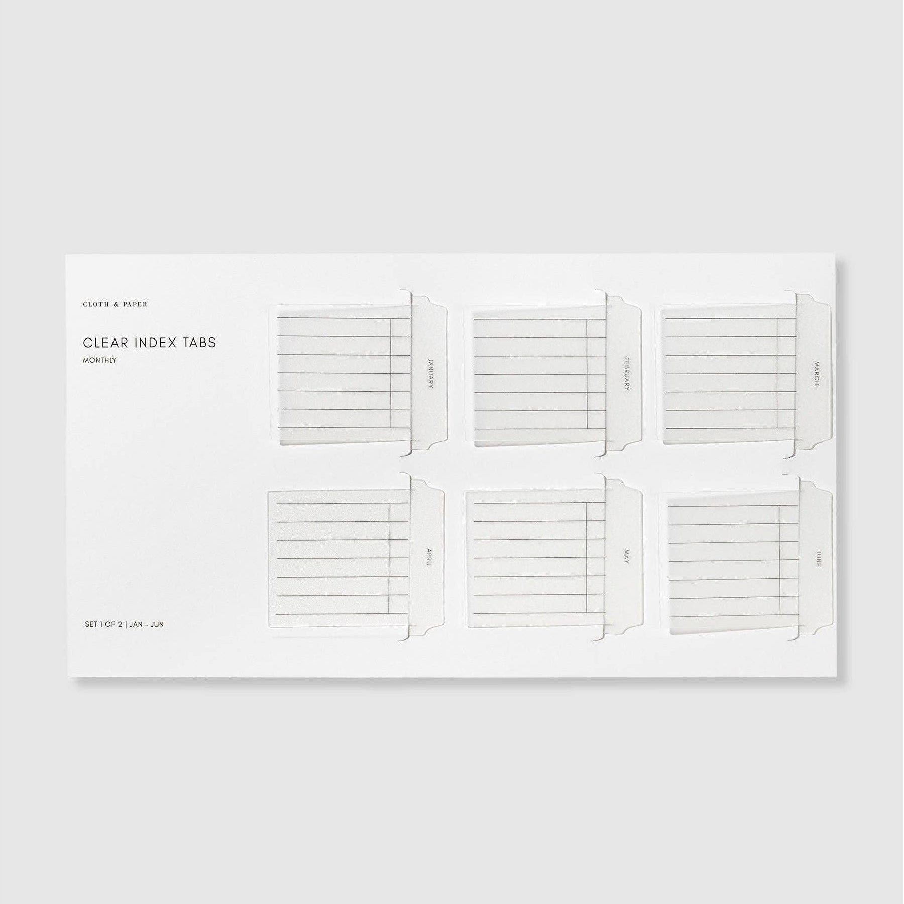 Clear Index Tabs