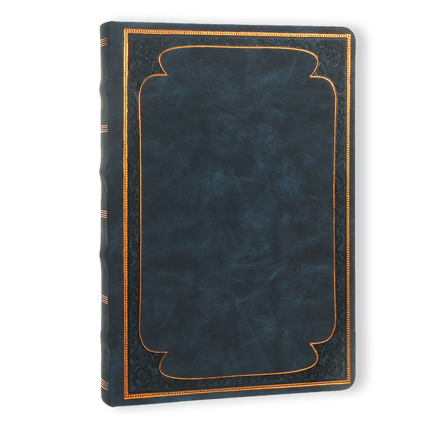 Navy Vintage Style Diary Vegan Leather (Navy)