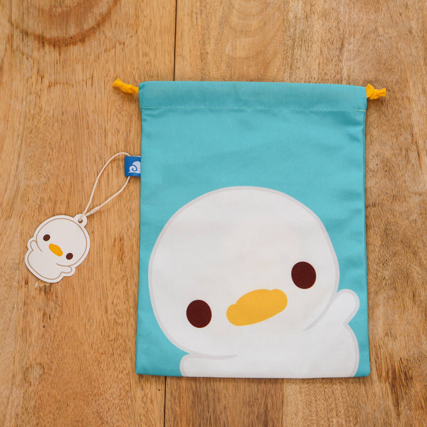 A Lost Duckling Drawstring Pouch Bag