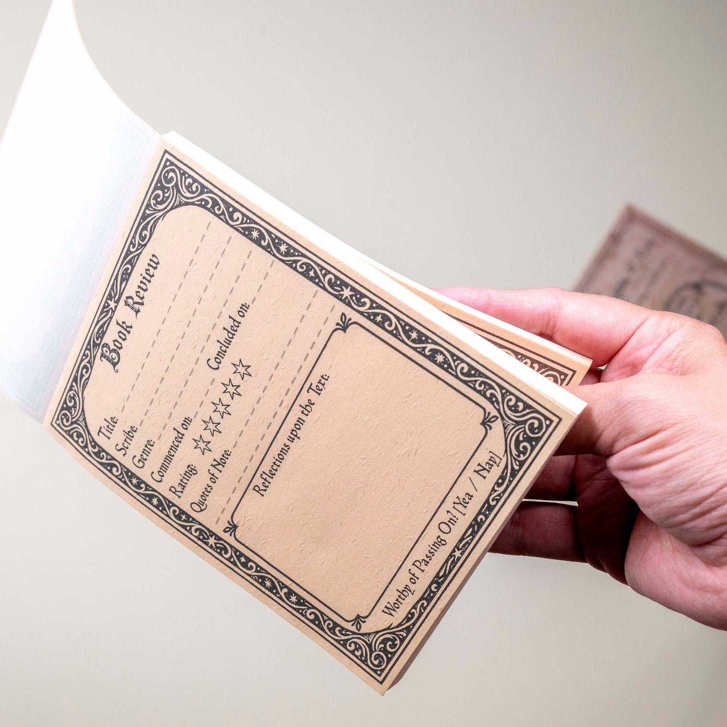 Book Review Notepad
