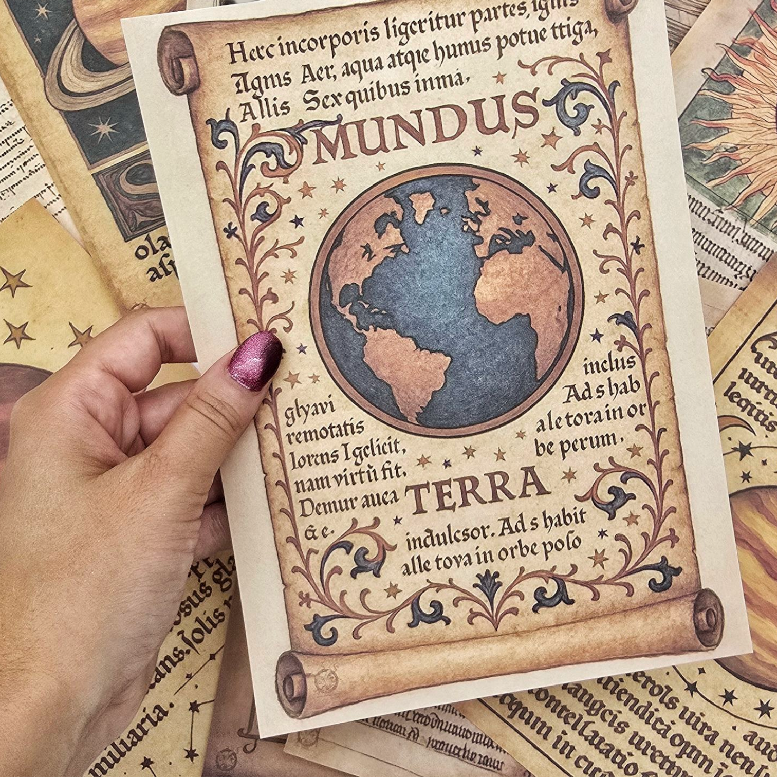 Vintage Astronomy A5 Paper Set