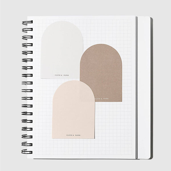 Arched Sticky Notes in Angora