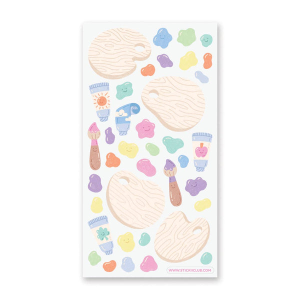 Let’s Paint! Clear Stickers