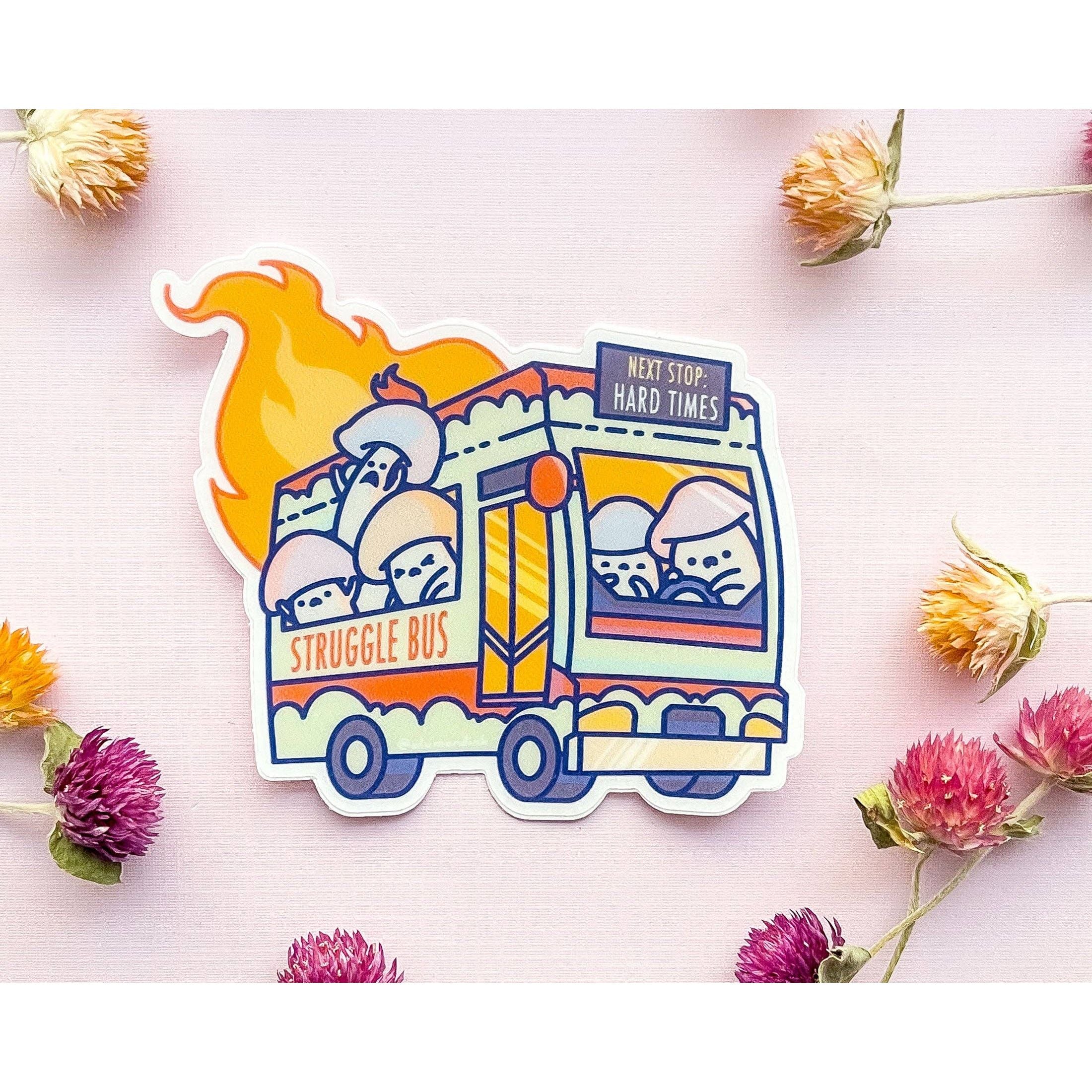 Struggle Bus Clear Vinyl Sticker