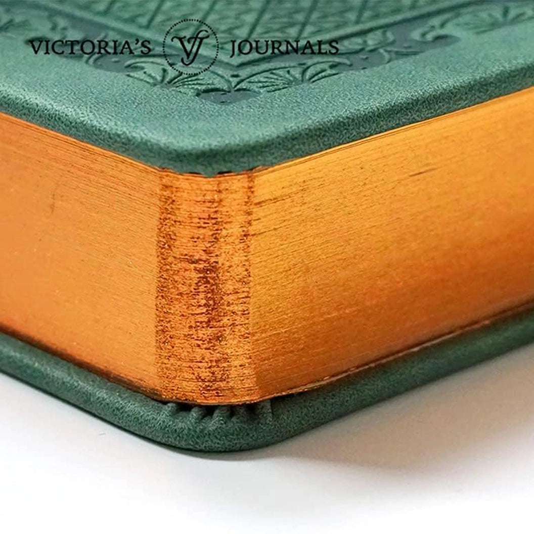 Green Vintage Style Hardcover Journal