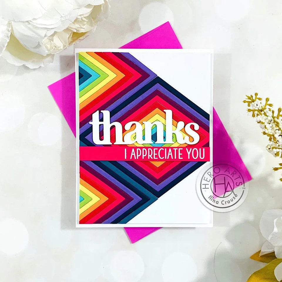 Happy Thanks XL Stamp + Die Set