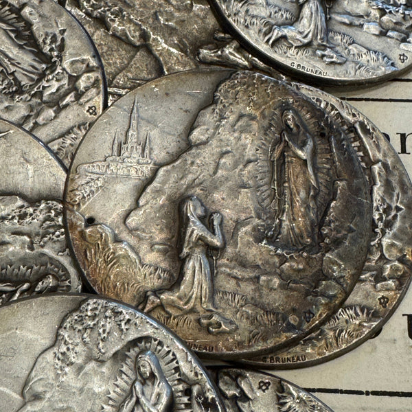 Antique/Vintage Silver Metal Pieces from Lourdes