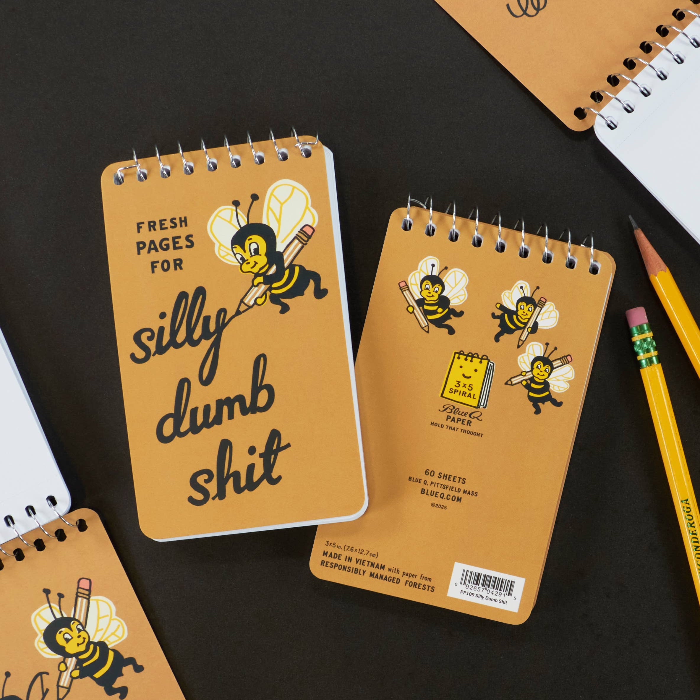 Silly Dumb Shit Spiral Pocket Notepad