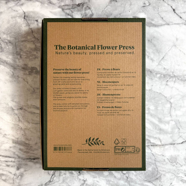 {coming soon: mid-December} The Botanical Flower Press w/ Linen Cover & Gold Foil