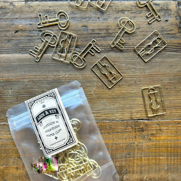 Lock & Key Paper Clips