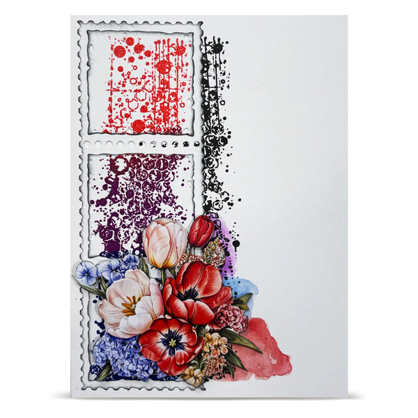 Bee Geometry A7 Clear Stamp Set No. 1341