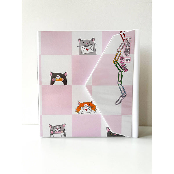 Stationery Kitties Keep It Cutie Binder