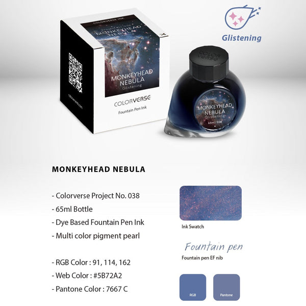Monkeyhead Nebula Fountain Pen Ink | Project Ink Vol. 6, No.038