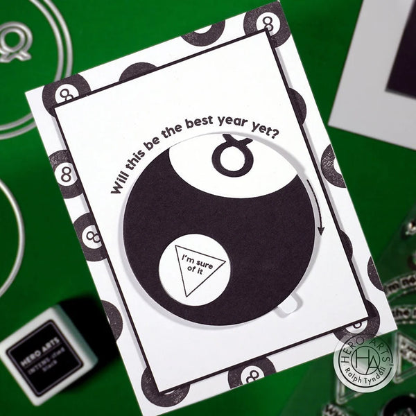 Interactive Eight-Ball Stamp + Die Set | Ralph Tyndall