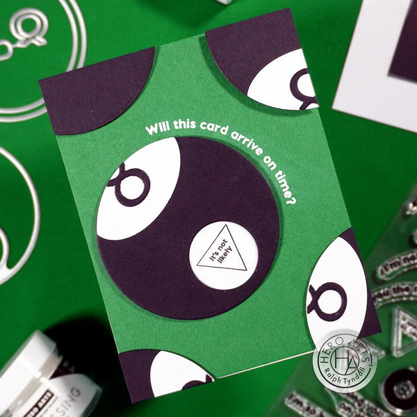 Interactive Eight-Ball Stamp + Die Set | Ralph Tyndall