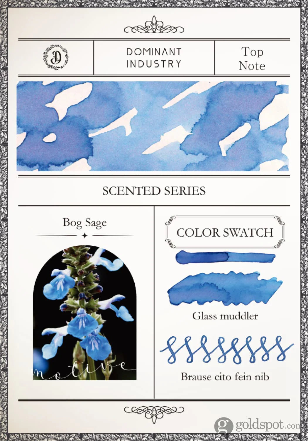 Bog Sage Fountain Pen Ink | Scented Series No. 01