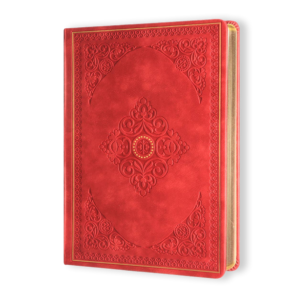 Red Antiqued Vegan Leather Journal