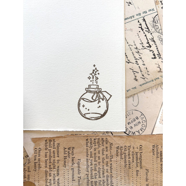 Potion Ink Bottle Wood Mounted Rubber Stamp