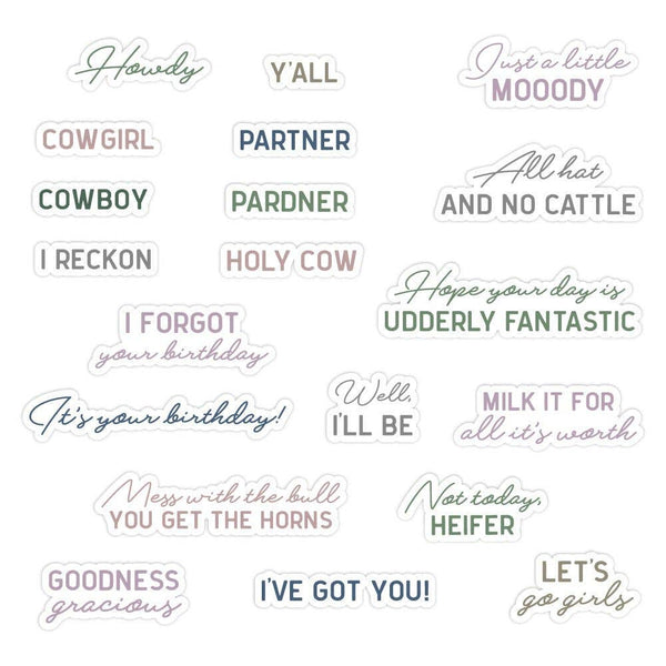 Howdy Y'all 4x6 Clear Stamp Set