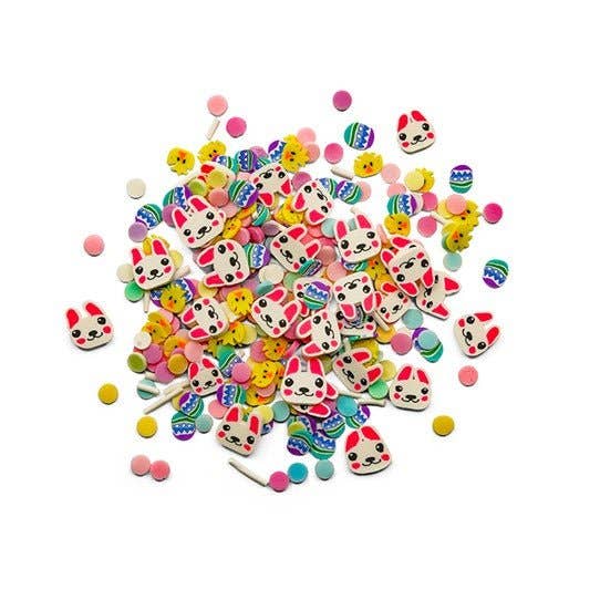 Bunny Hop Polymer Clay Craft Embellishments