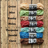 Crinkled Ribbon | Greens & Blues