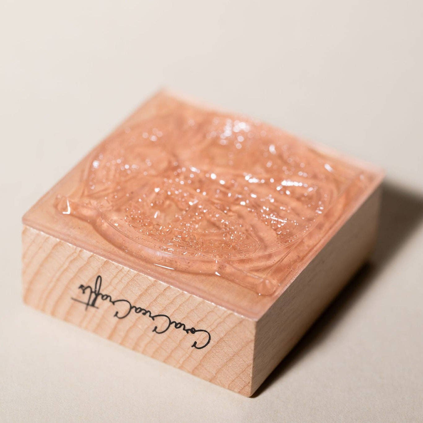 Vitruvian Woman Wooden Stamp