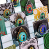 Handcrafted Vintage-Inspired Cabochon Pins/Pendants