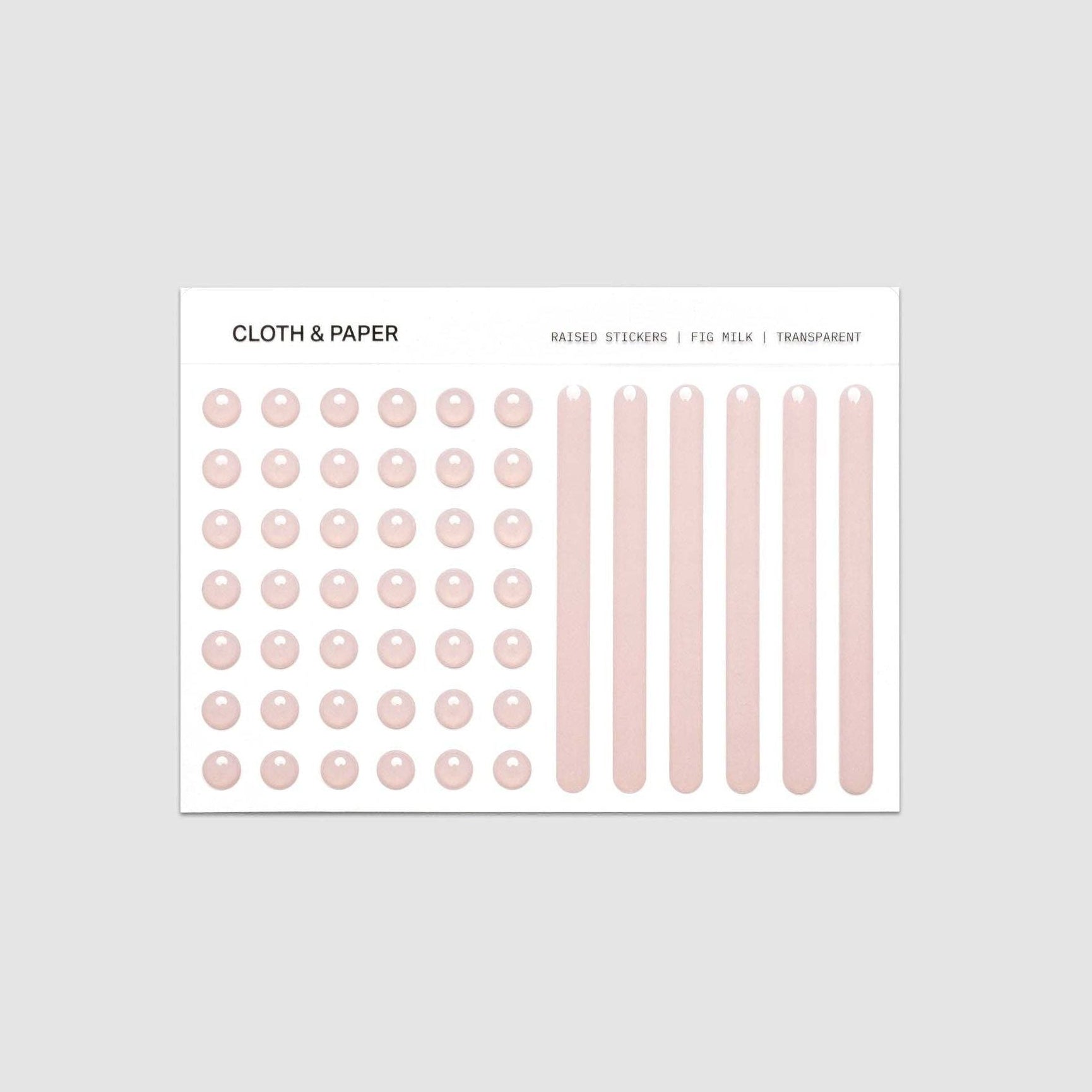 {coming soon!} Raised Transparent Sticker Set