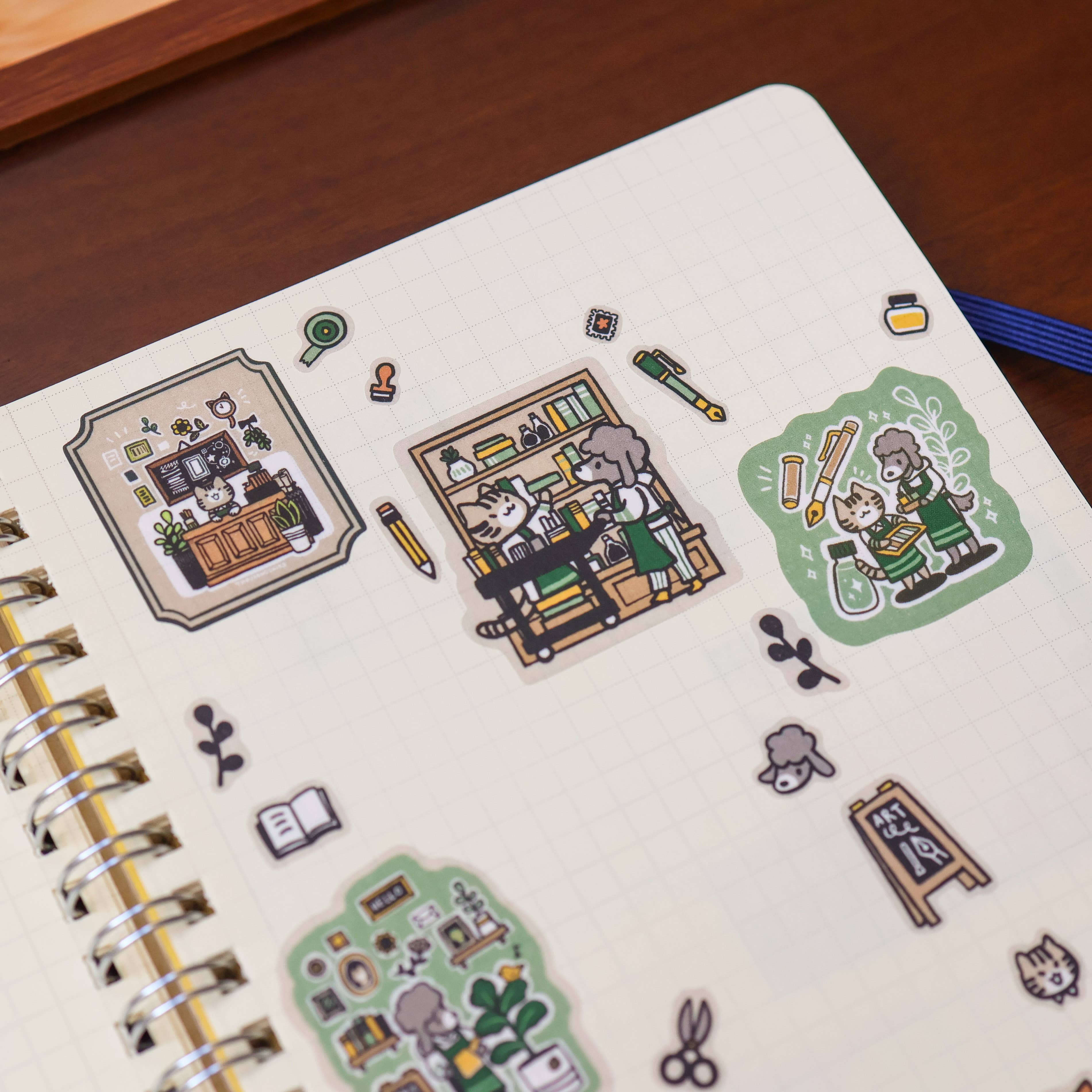 Stationery Store Washi Sticker Sheet