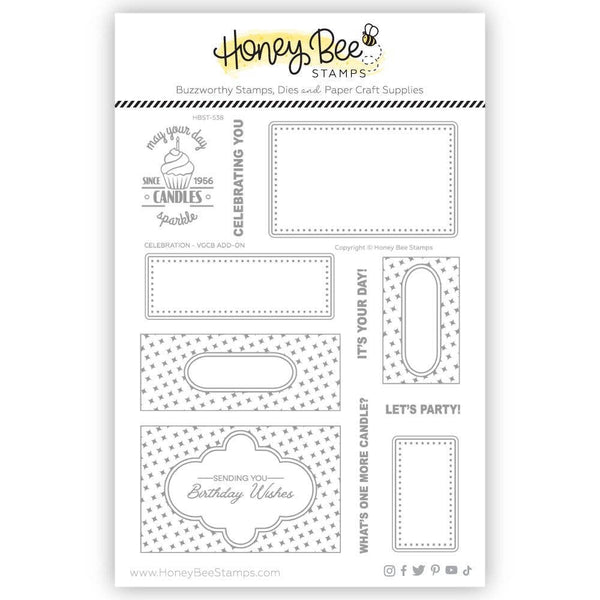 Celebration 6x8 Clear Stamp Set | Vintage Gift Card Box Add-On {Retired}