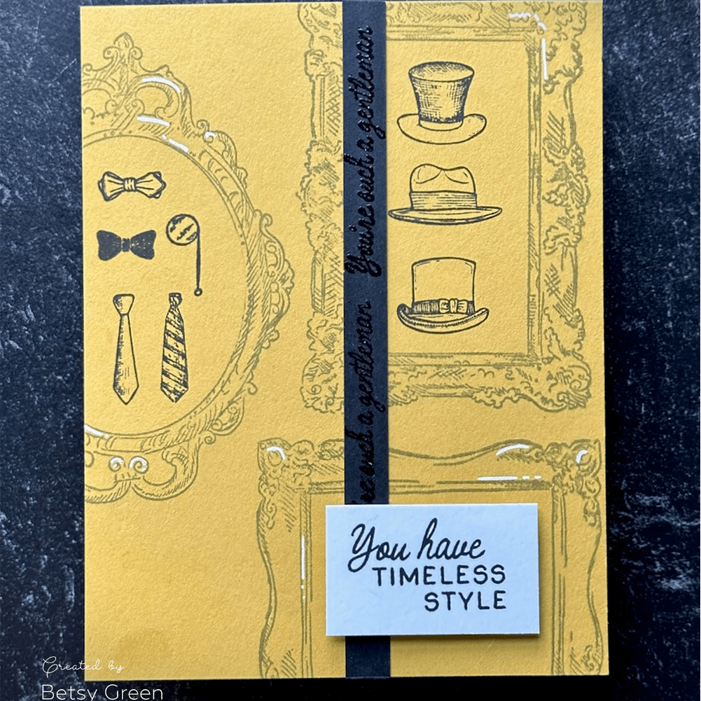 Dapper Decor 6x8 Rubber Cling Stamp Set