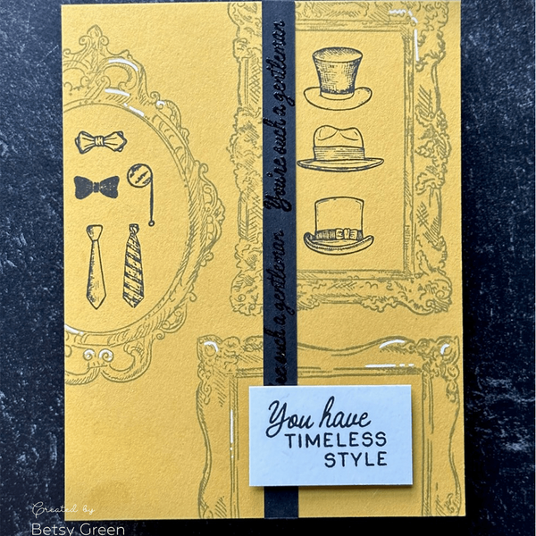 Dapper Decor 6x8 Rubber Cling Stamp Set