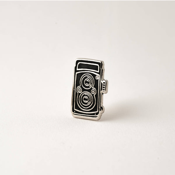 Vintage Twin Lens Reflex Camera Enamel Pin
