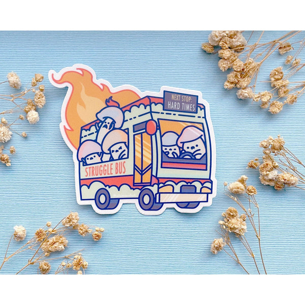 Struggle Bus Clear Vinyl Sticker