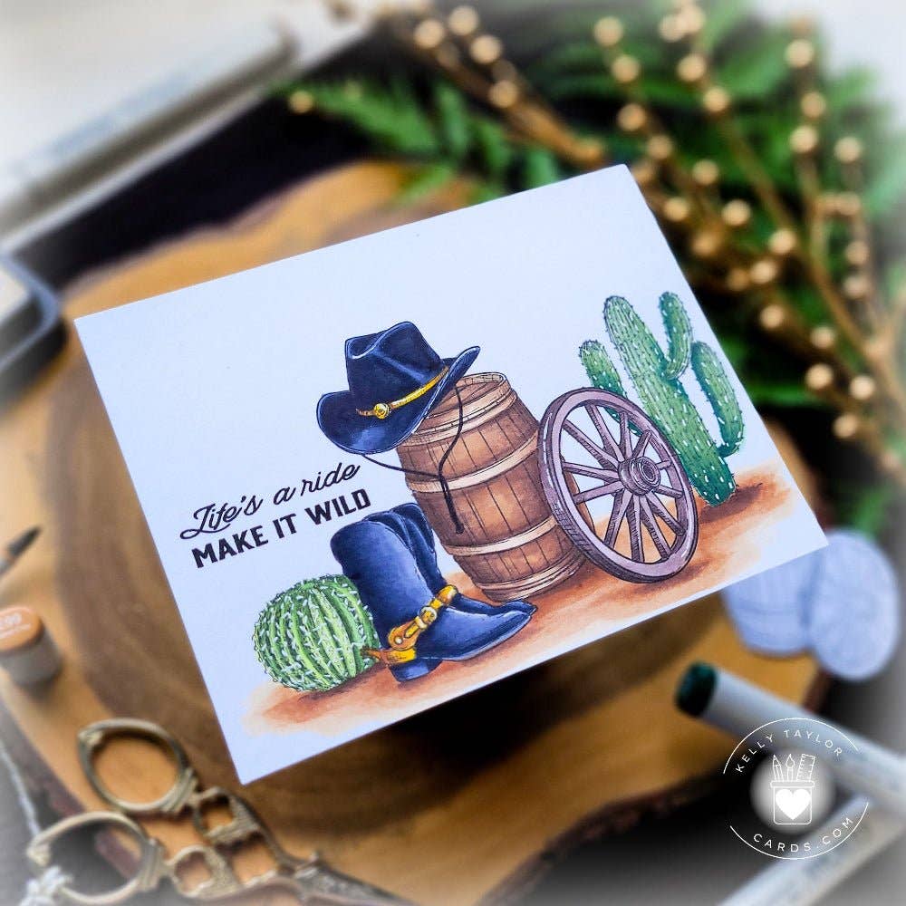 Saddle Up 6x8 Clear Stamp Set