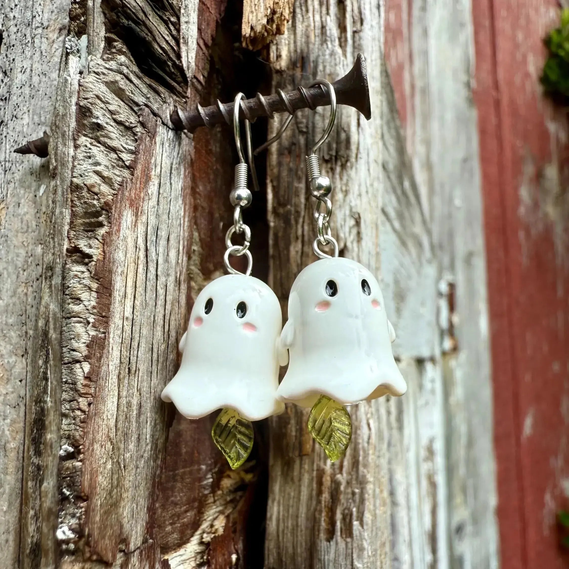 Ghostly Bellflower Fairycore Earrings