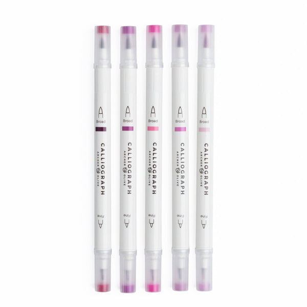 Fuchsia Hues Pen Sets | Acryolgraphs or Calliographs