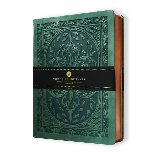Green Vintage Style Hardcover Journal