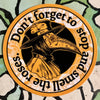 Stop & Smell the Roses Plague Doctor Sticker